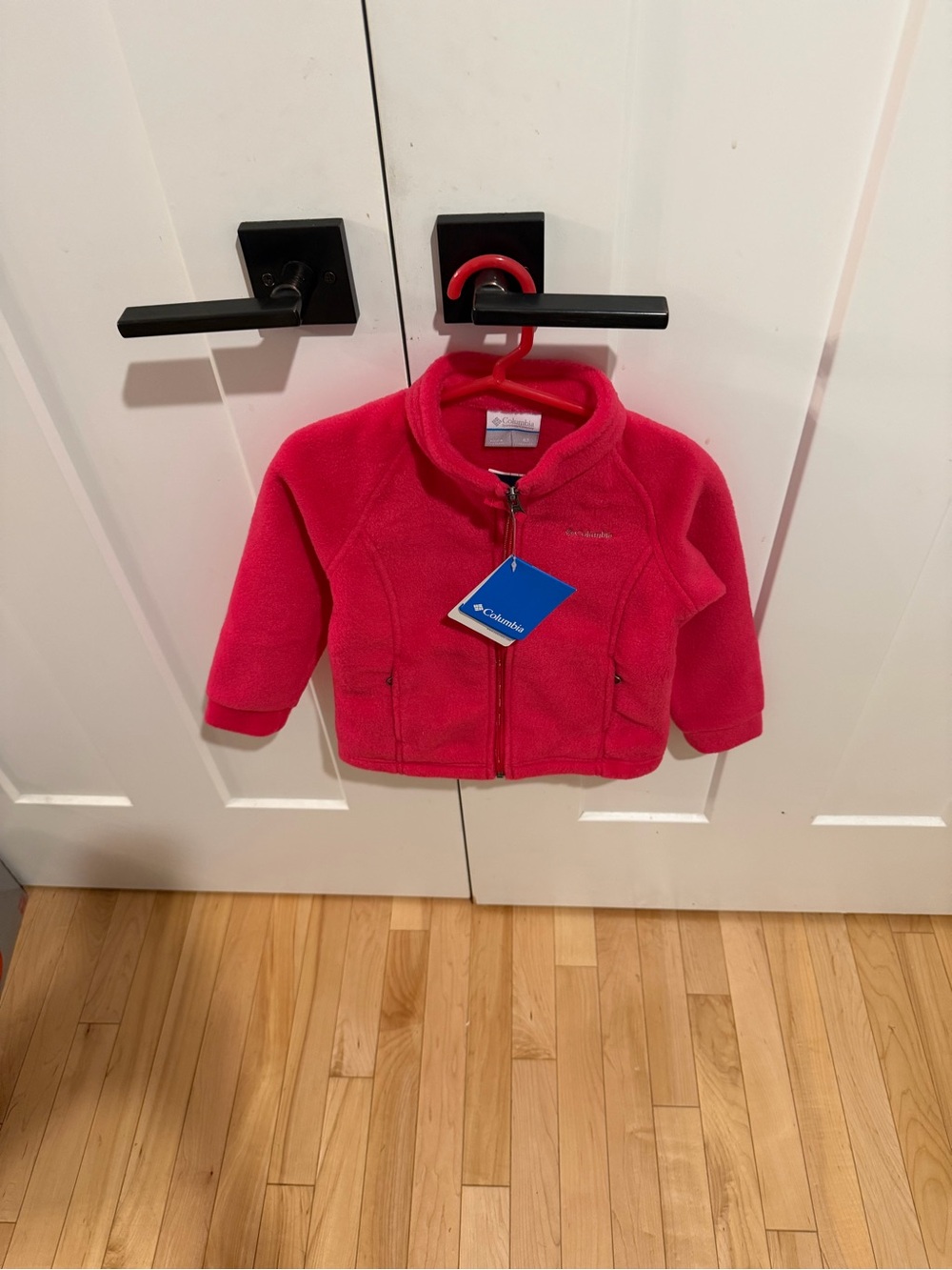 NWT Columbia Kids Bright Pink Fleece Puffer Jacket Size 4T